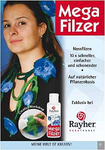 Nassfilzen_Mega_Filzer_Rayher_Filzwolle